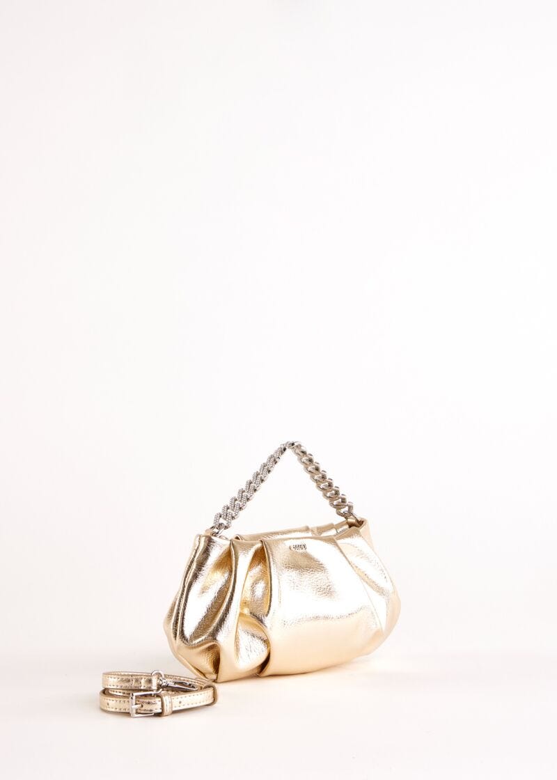 Pochette dorée lamée