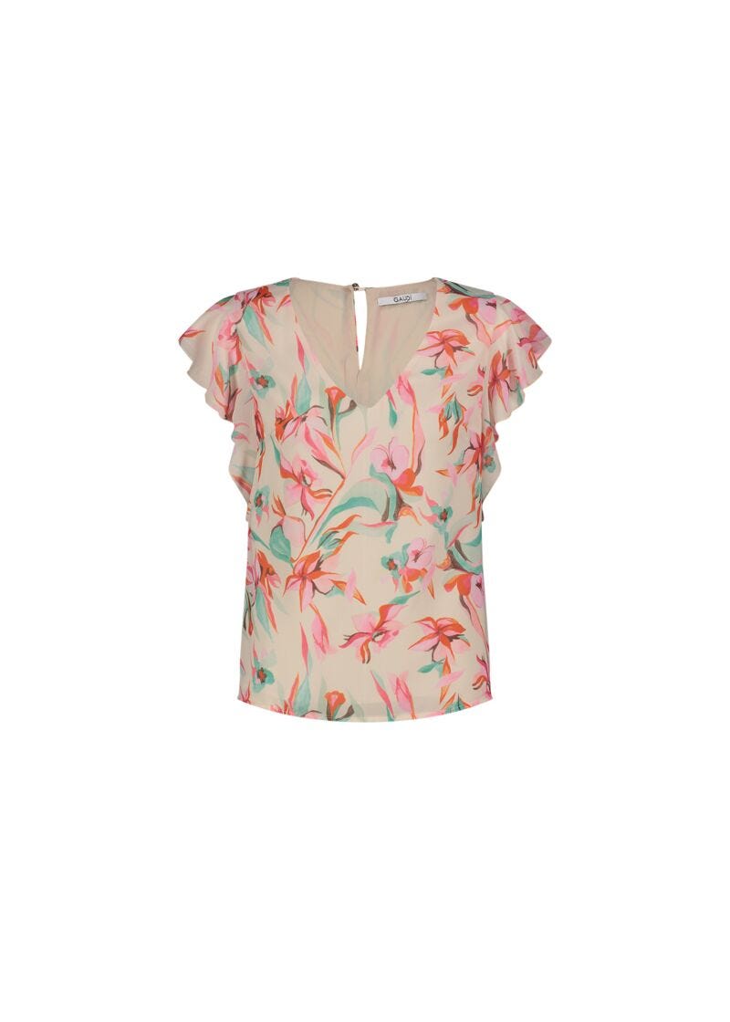 Printed georgette top