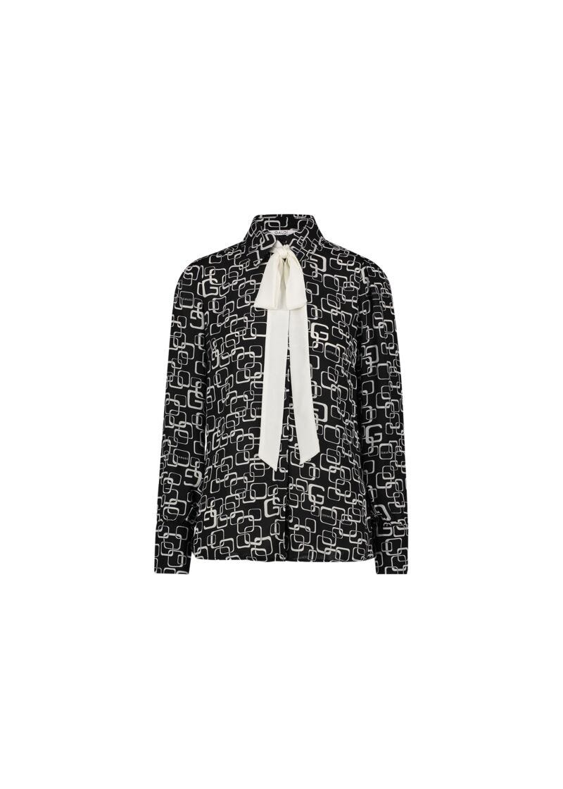 Camicia in georgette stampata