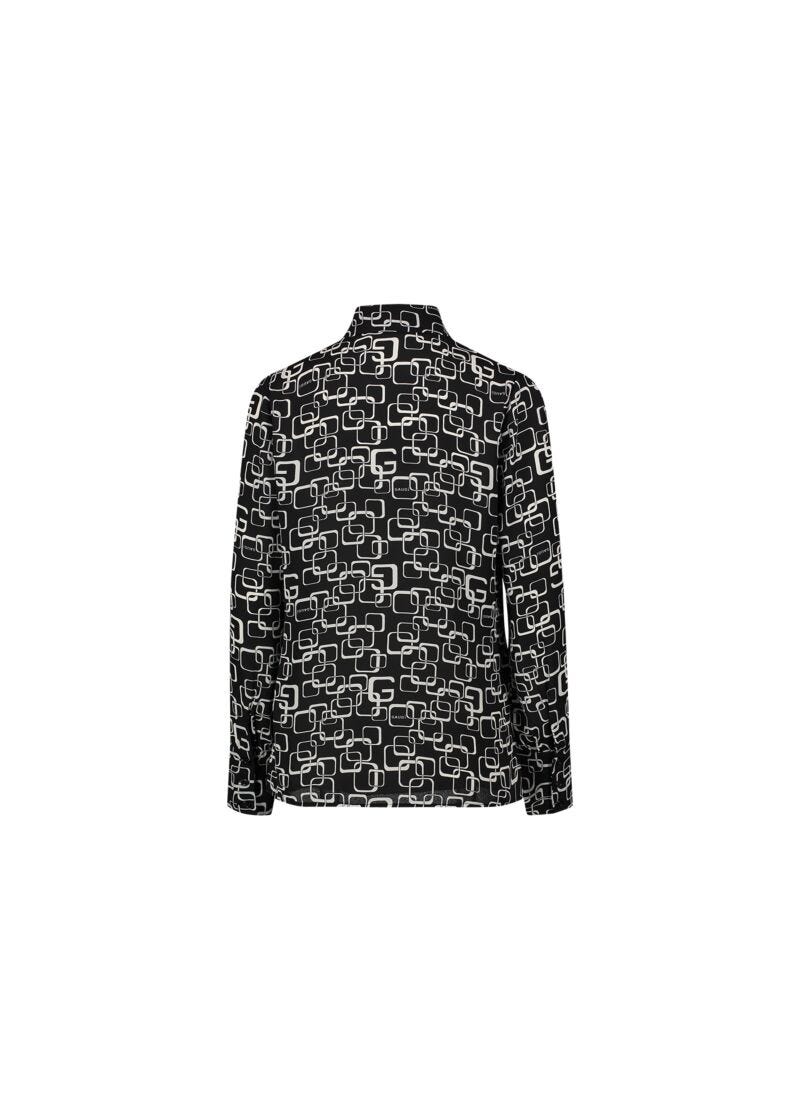 Camicia in georgette stampata