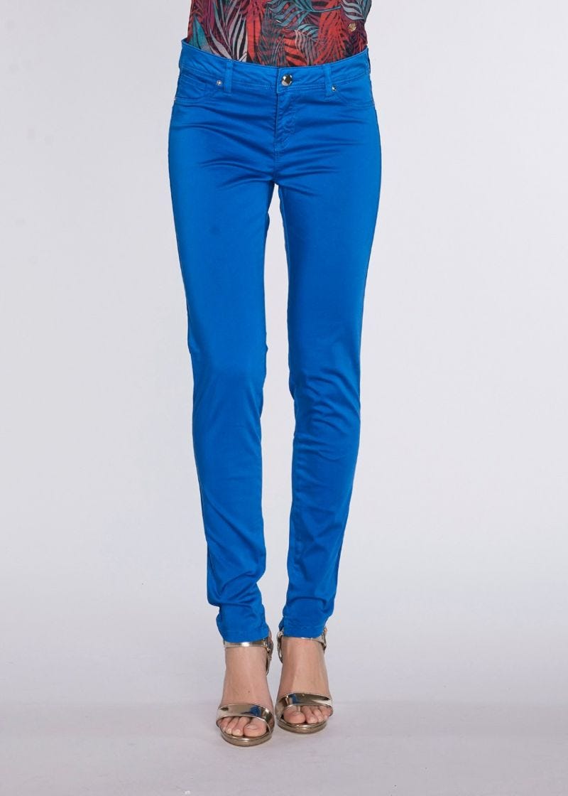 Stretch cotton skinny trousers 