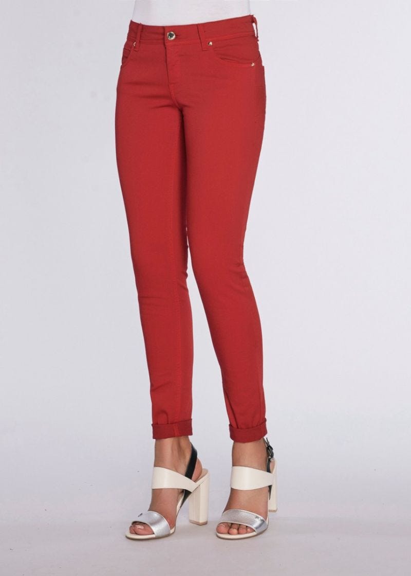 Slim Red Trousers