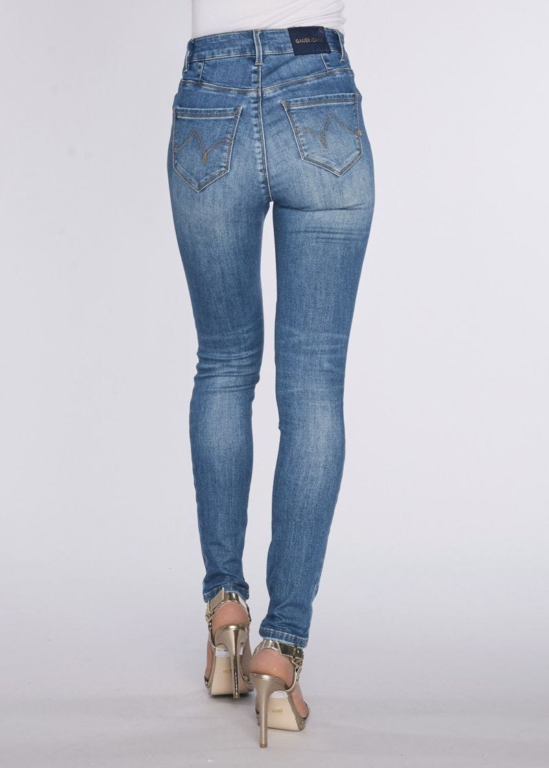 Jeans skinny in denim chiaro 