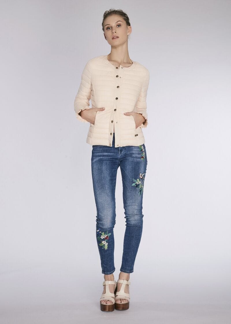 Piumino leggero slim fit