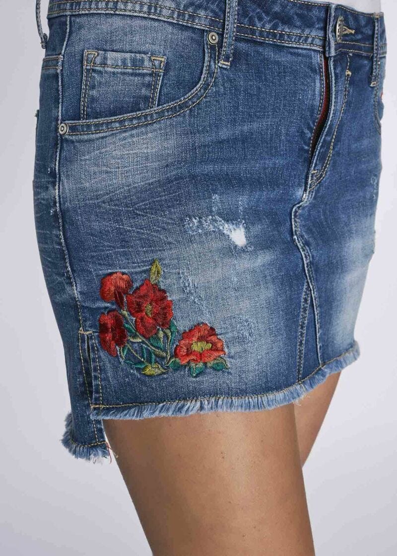 Denim miniskirt 