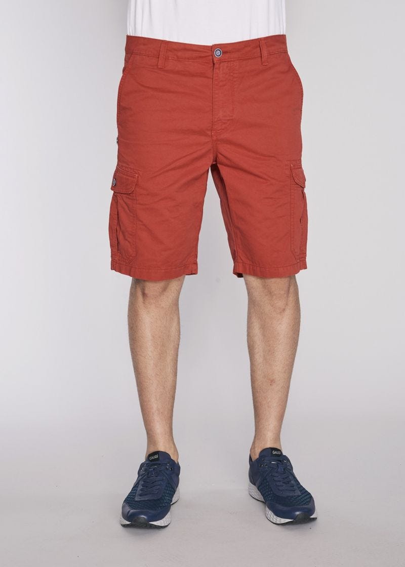 Cotton gabardine Bermuda shorts 