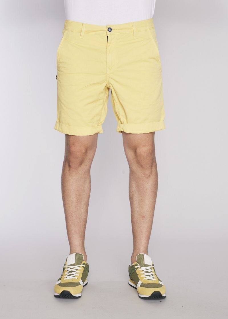 Cotton gabardine chino Bermuda shorts