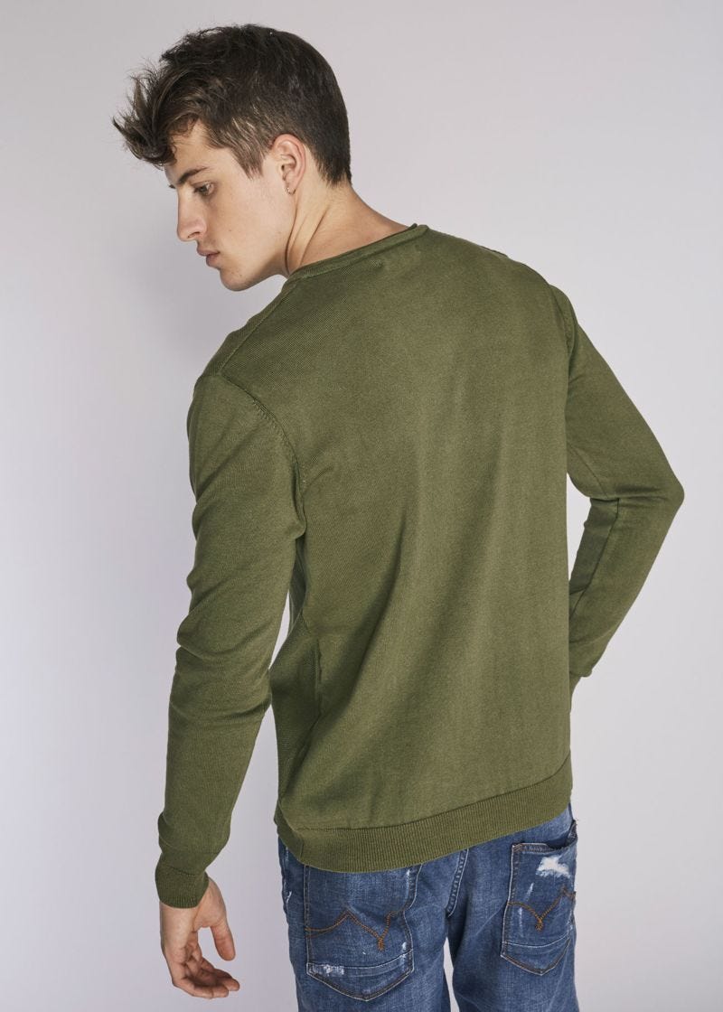 Sweatshirt com bot&otilde;es multicolor 