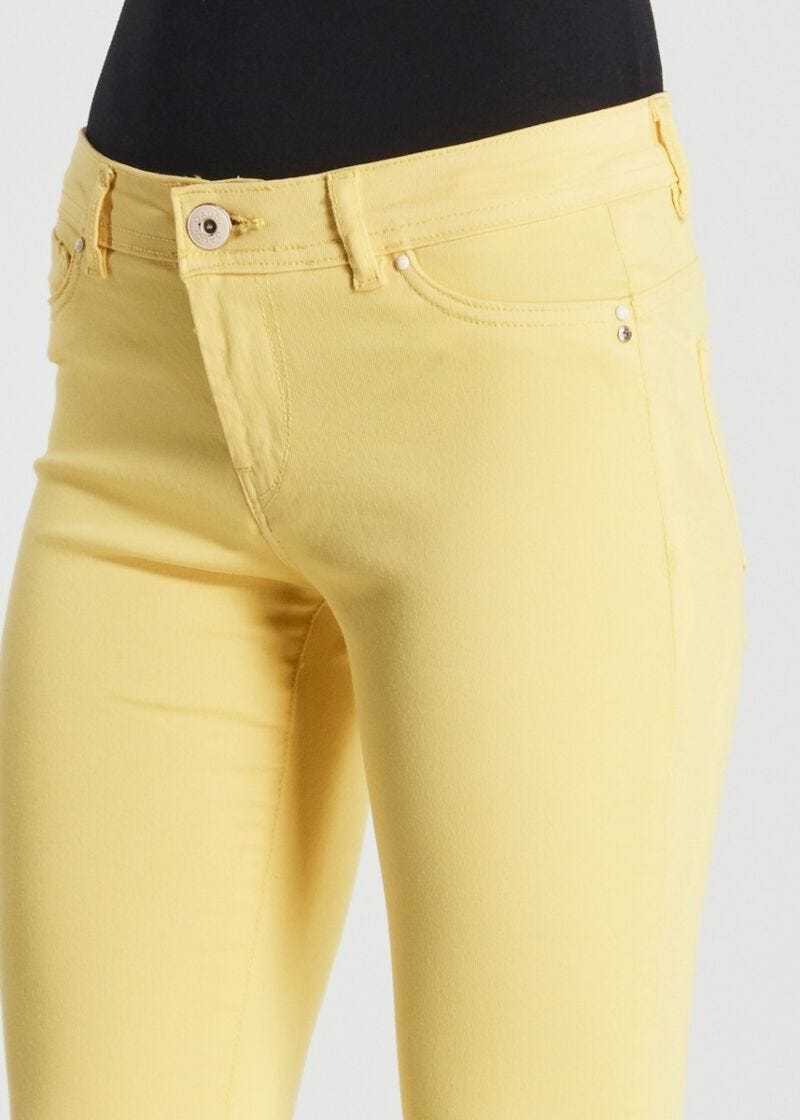 Pantaloni skinny in cotone stretch