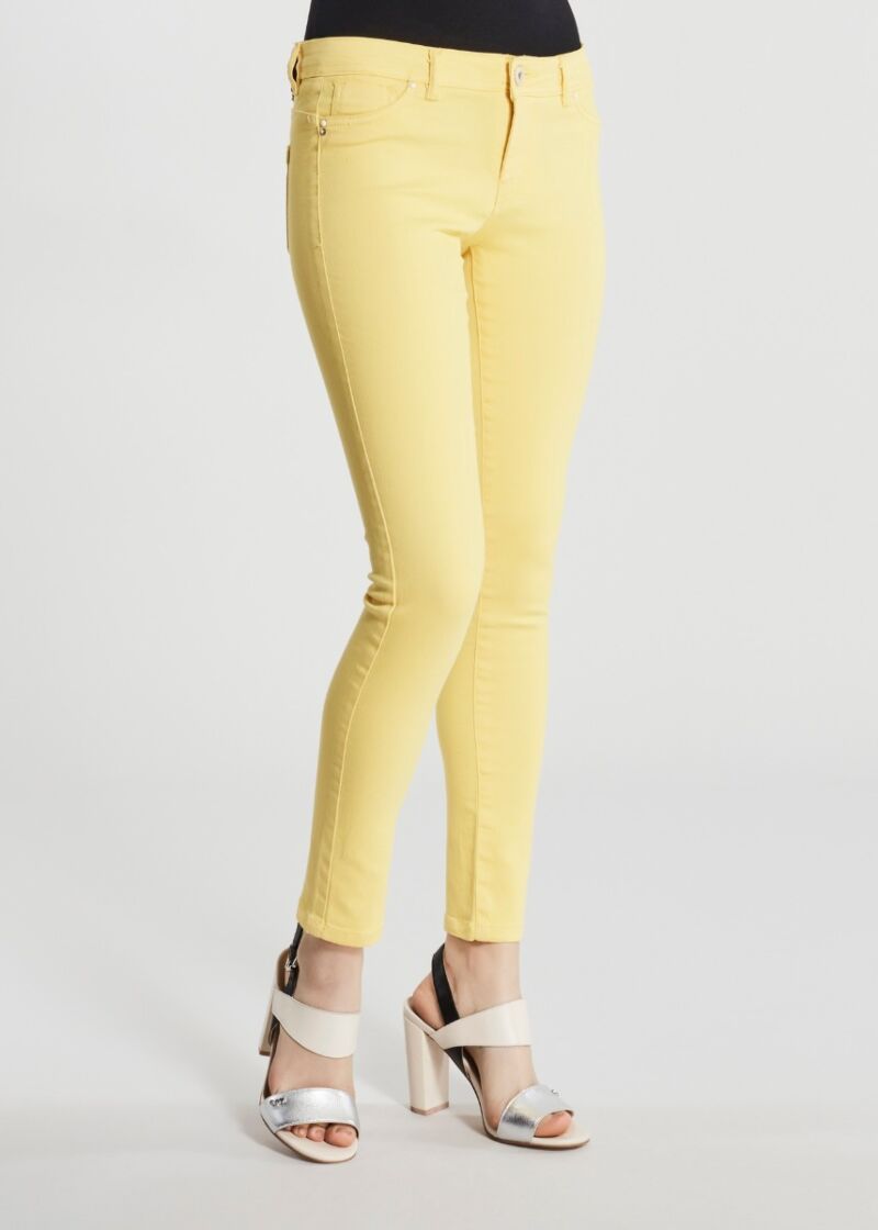 Pantaloni skinny in cotone stretch