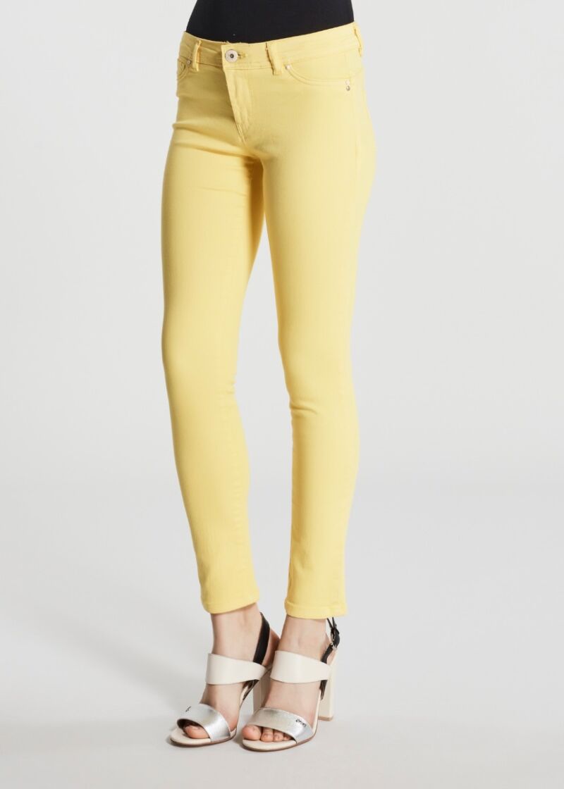 Pantaloni skinny in cotone stretch