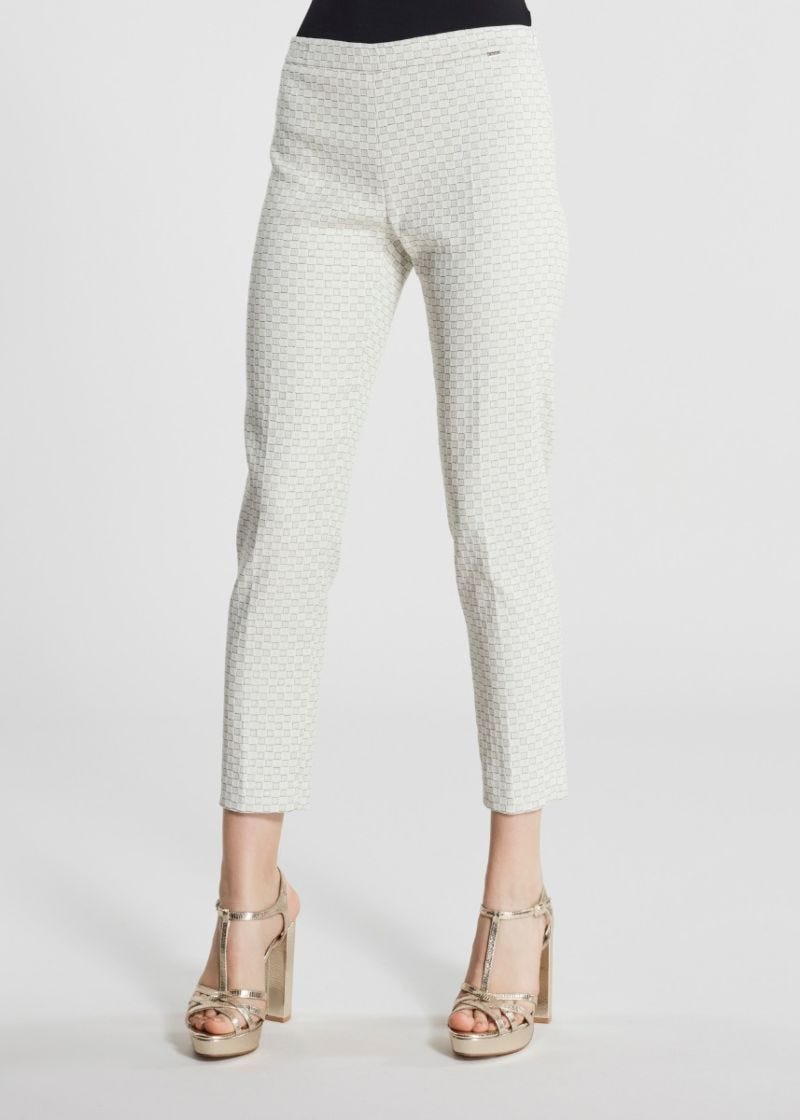 Trousers with geometric pattern 
