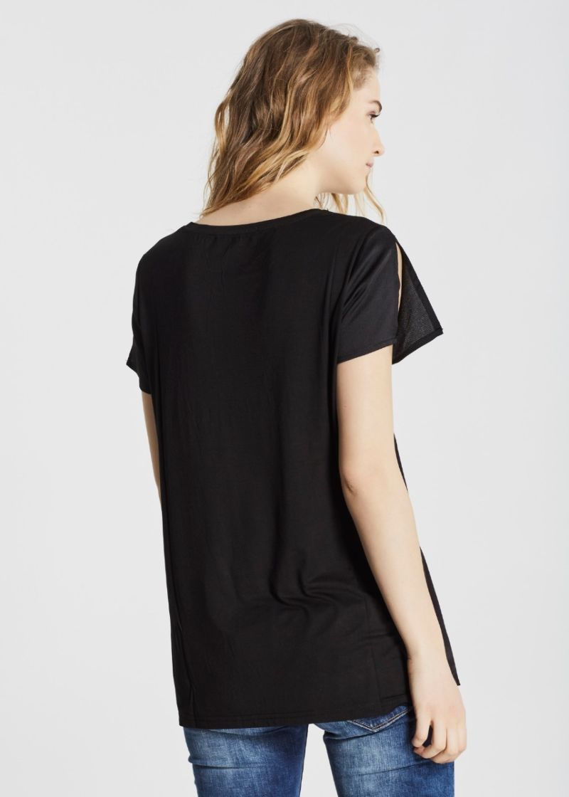 Oversized T-shirt with gems
