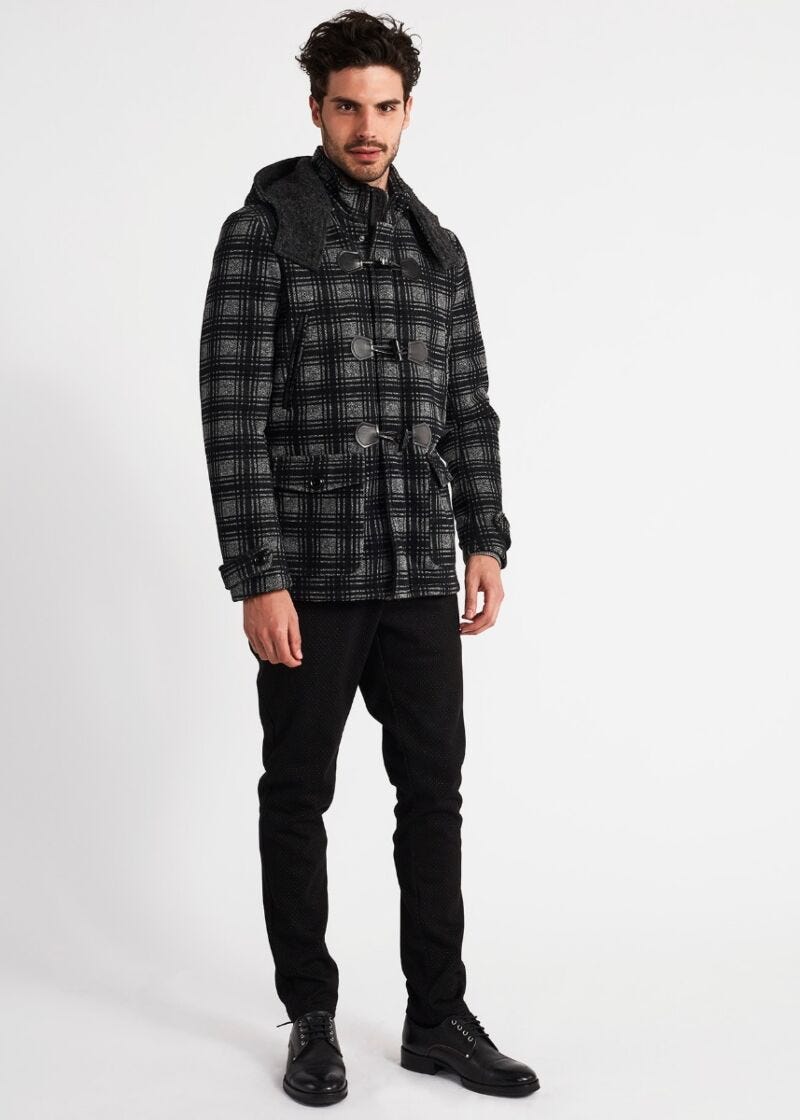 Jacket in wool check