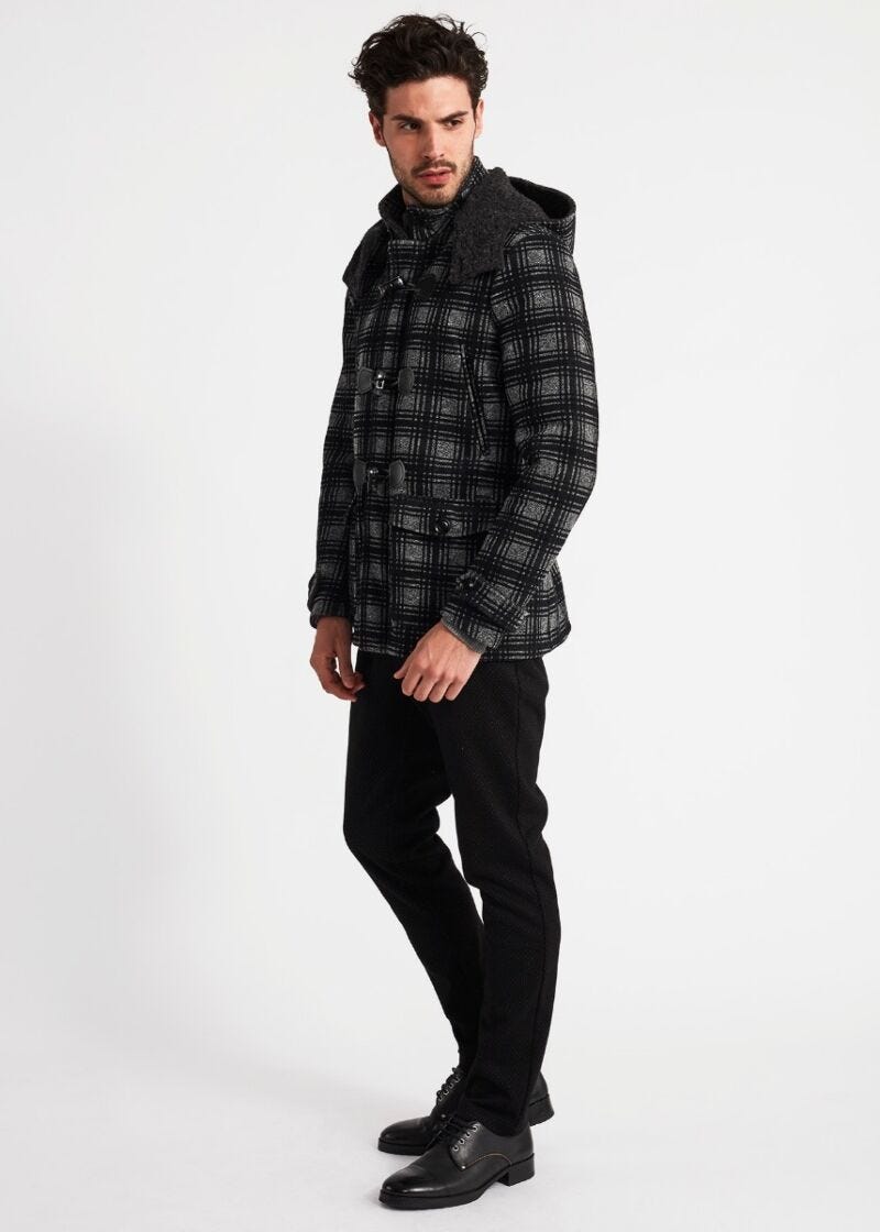Jacket in wool check