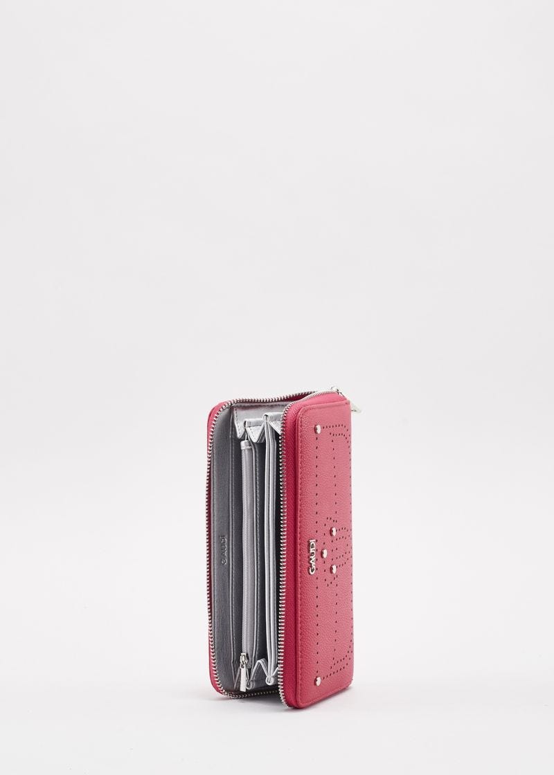 Wallet with laser-cut detailing 