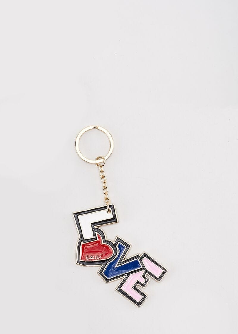 Love metal key chain