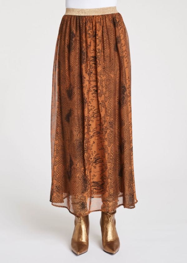 Long animal-print skirt Gaudì Fashion