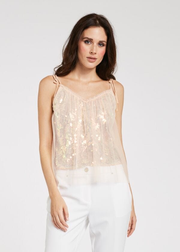 Top en tulle et sequins Gaudì Fashion