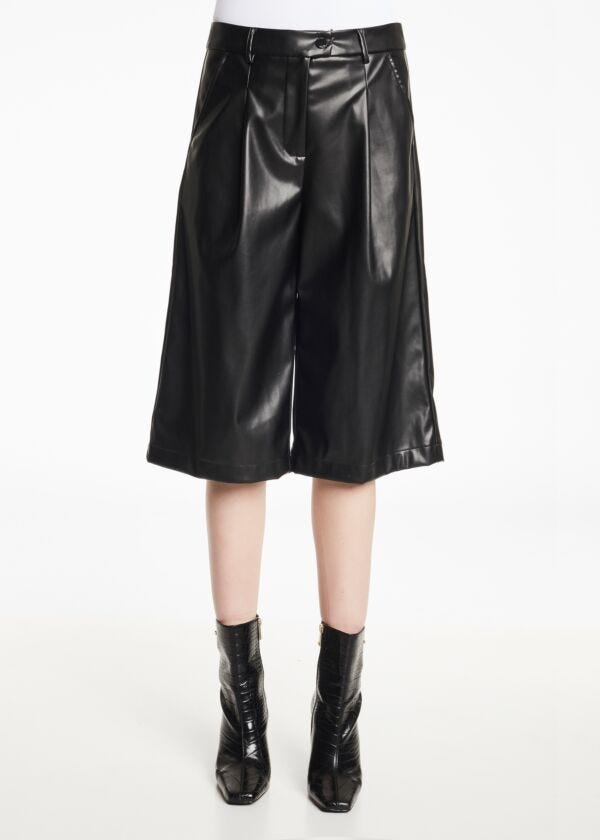 Faux leather Bermuda shorts Gaudì Fashion