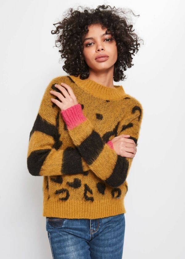 Pull en mélange de mohair et laine Gaudì Jeans