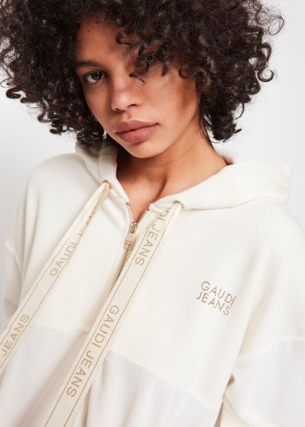 Sweat-shirt en coton mélangé