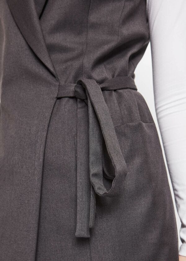 Gilet with sash