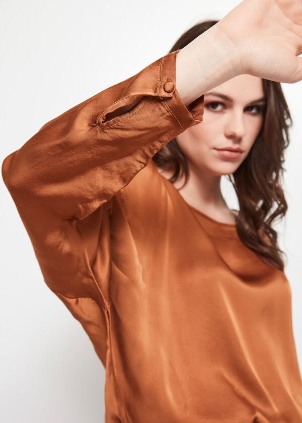 Blouse en satin