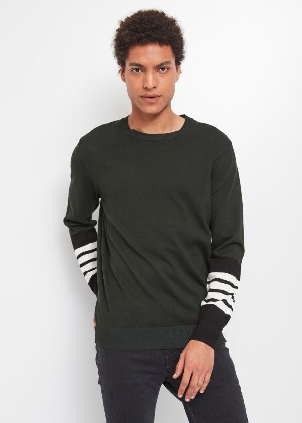 Jacquard stripe jumper Gaudì Uomo