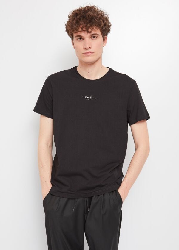 T-shirt in jersey di cotone Gaudì Uomo