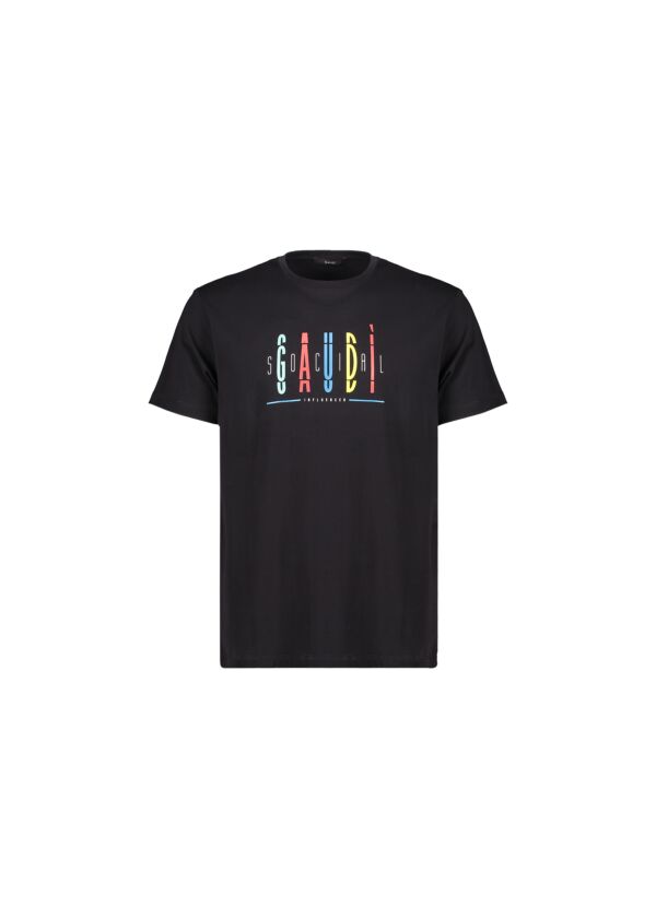 T-shirt con logo multicolor Gaudì Uomo