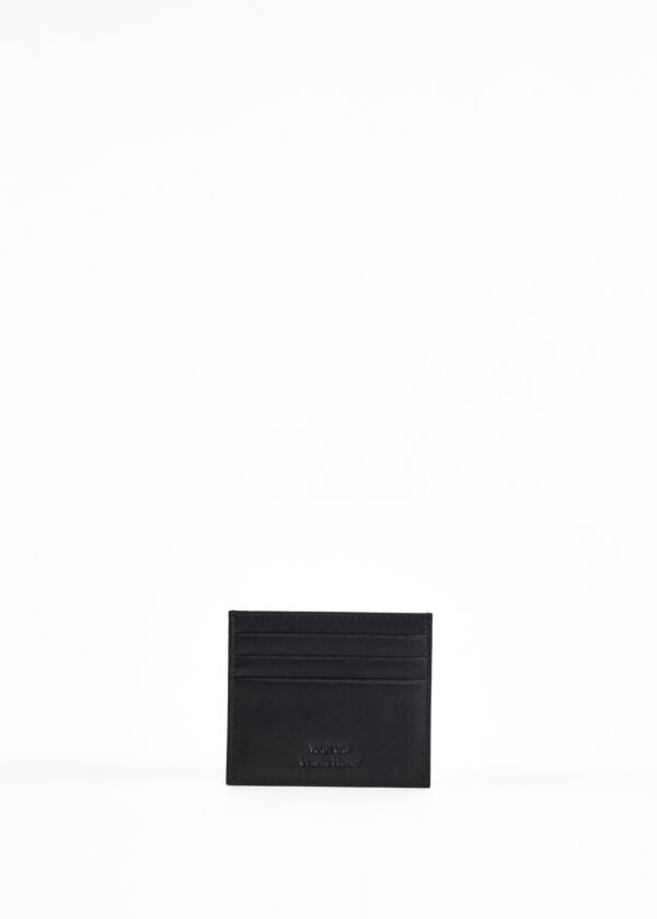Card holder with coloured stitching