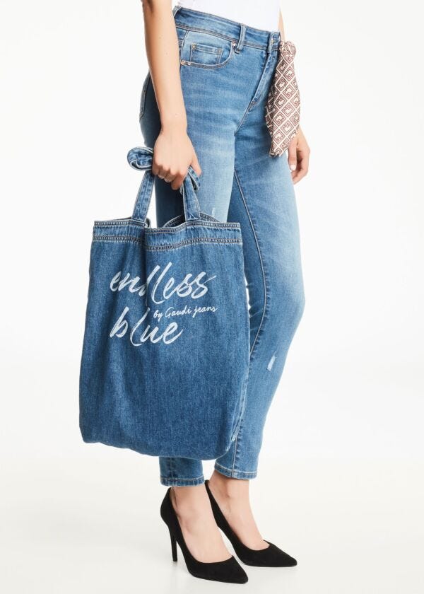 Taška shopper z denimu