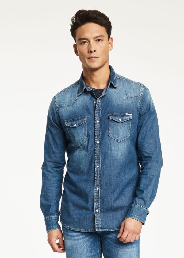 Chemise avec délavage vintage Gaudì Homme