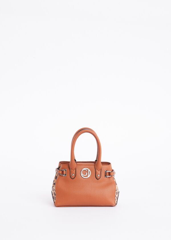 Borsa crossbody con stampa animalier