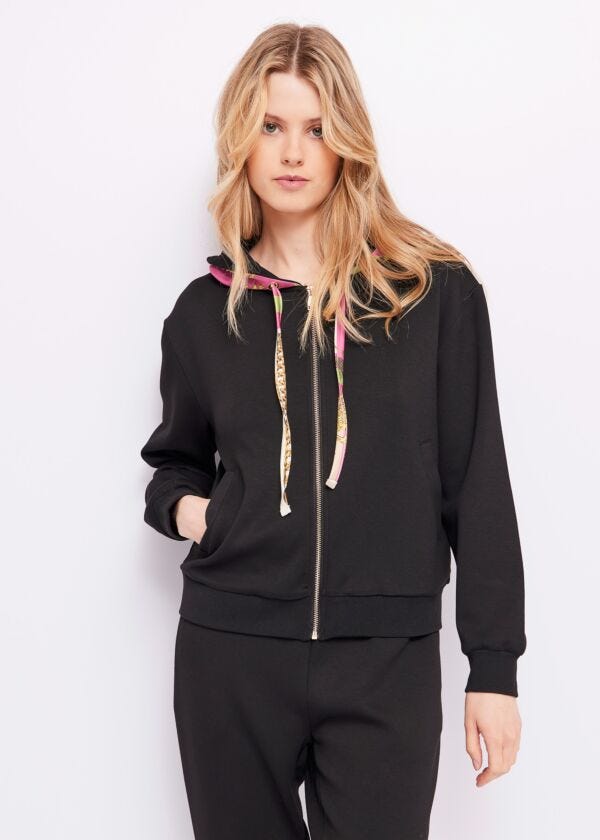 Felpa con cappuccio e zip Gaudì Jeans