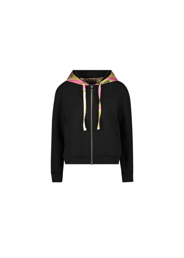 Felpa con cappuccio e zip