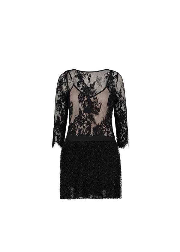 Abito mini in pizzo