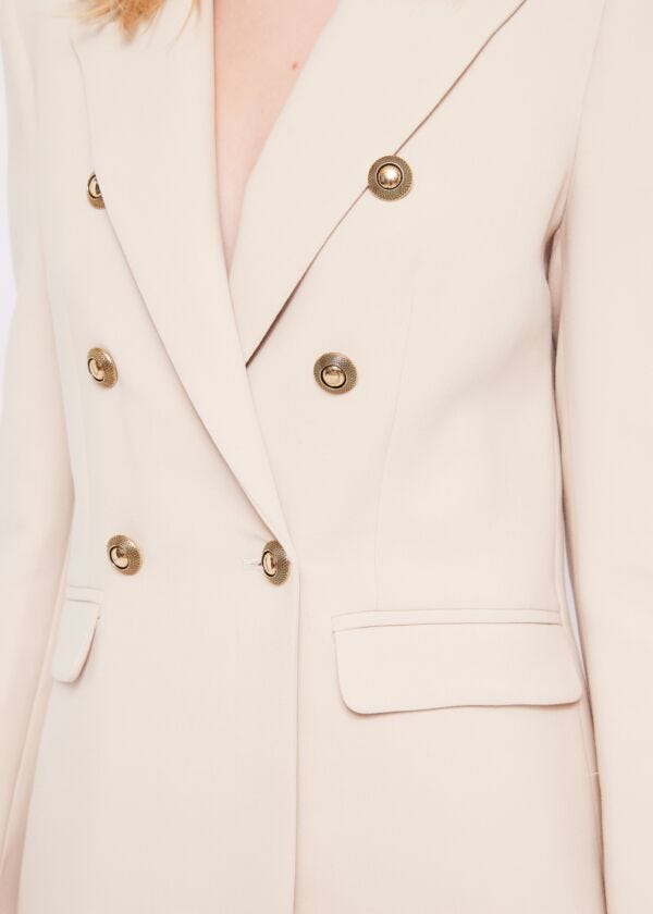 Stretch crepe blazer