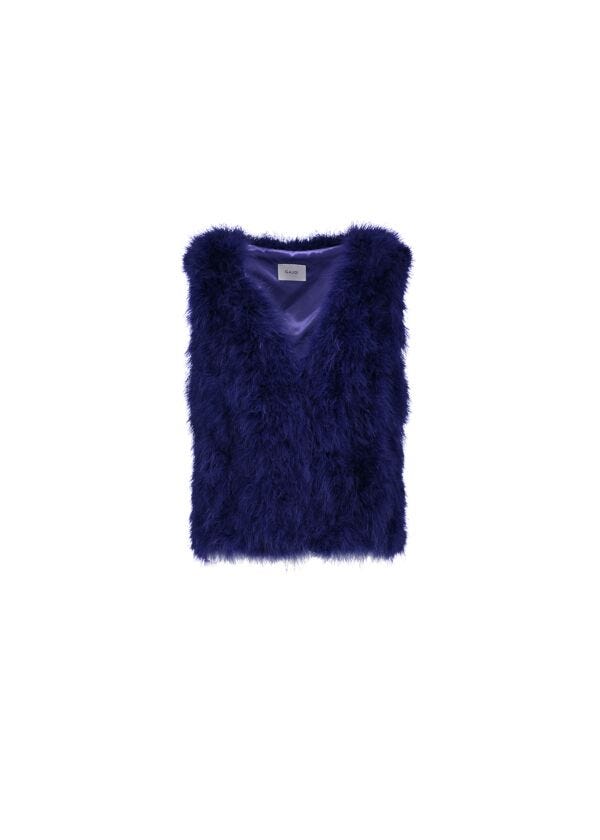 Faux-fur vest
