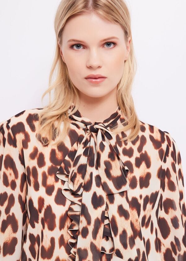 Animal-print shirt