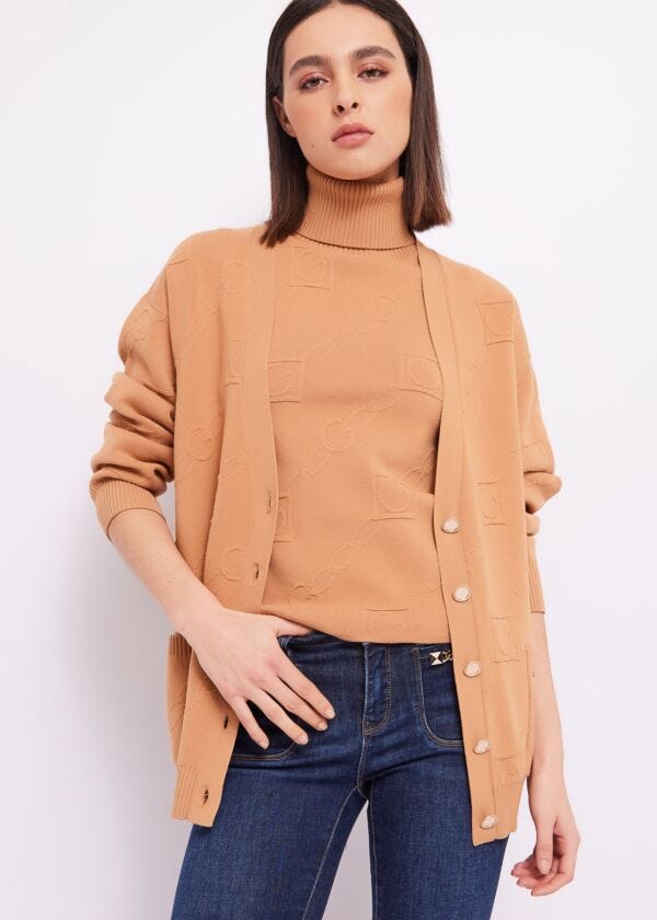 Cardigan jacquard