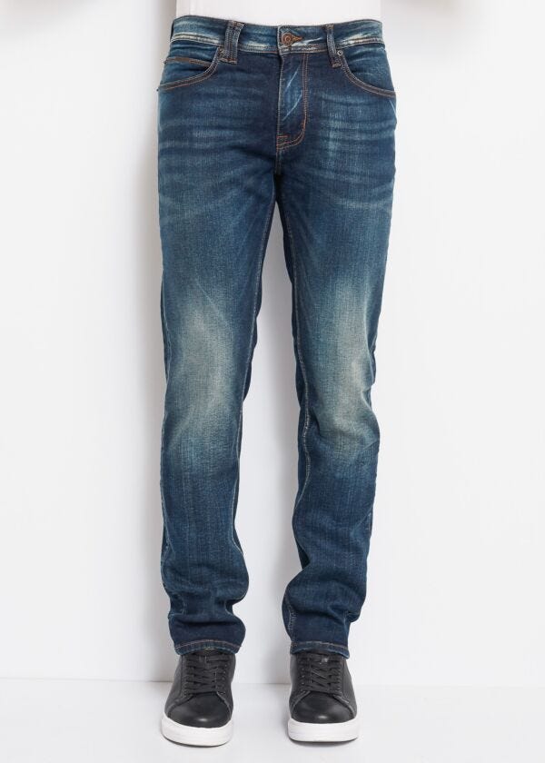 Slim-fit jeans with vintage-wash finish Gaudì Homem