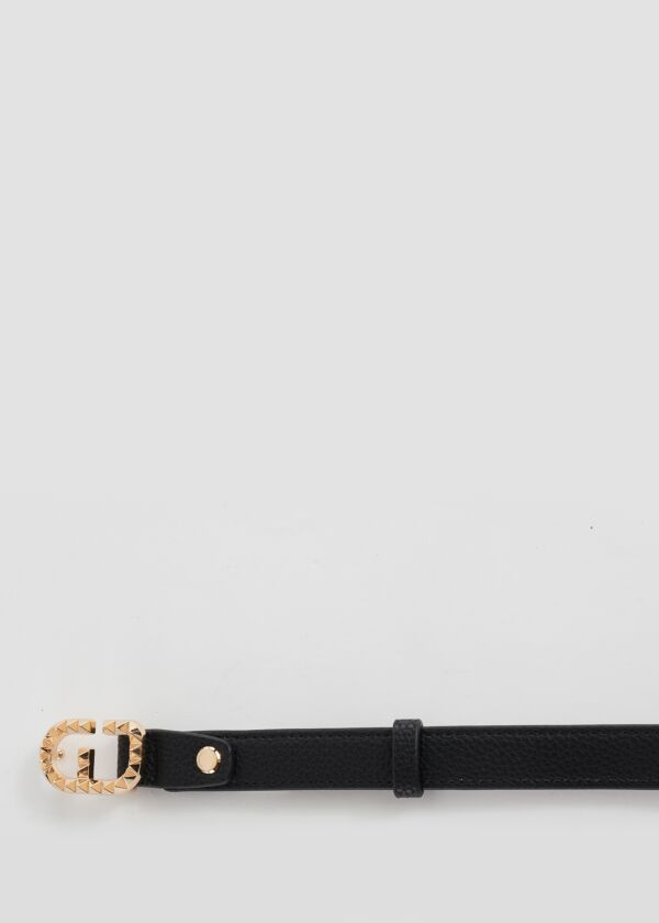 Ceinture avec boucle siglée