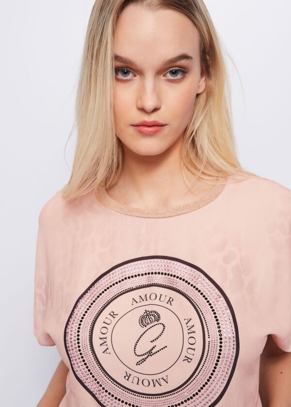 Lurex jersey T-shirt