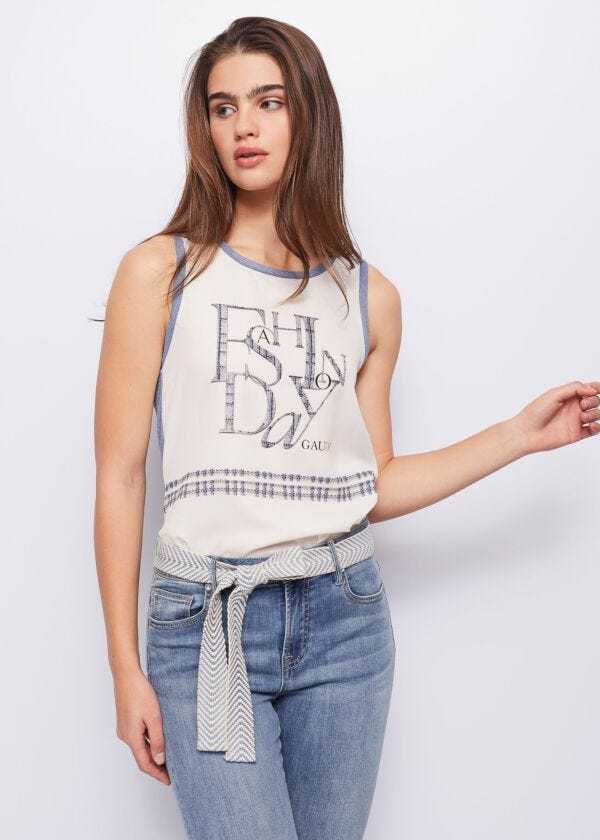 T-shirt with lettering Gaudì Jeans