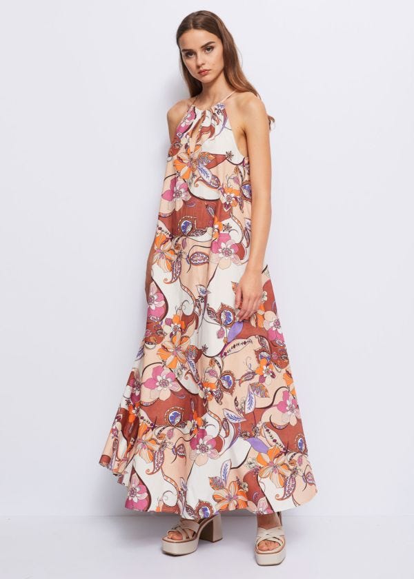 Printed poplin dress Gaudì Fashion