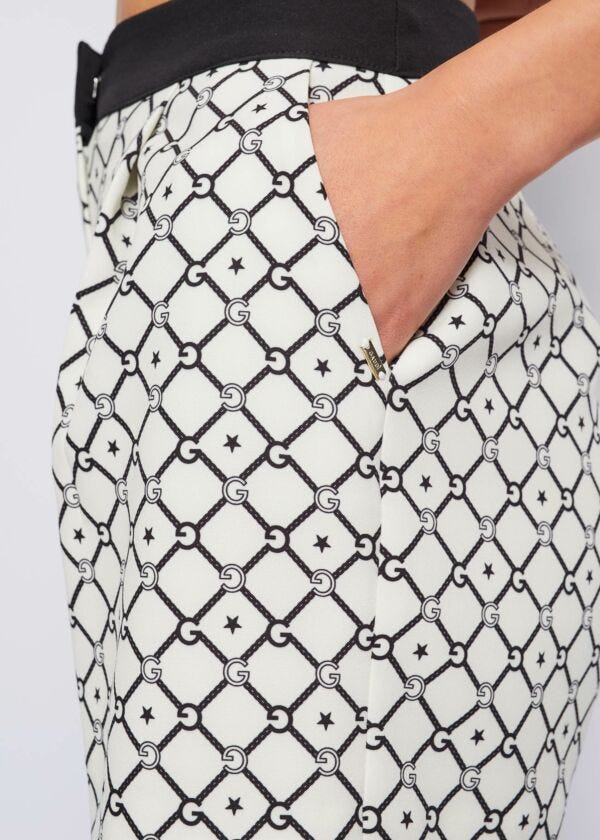 Stretch shorts with print