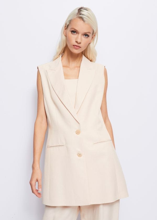 Linen-blend vest Gaudì Fashion