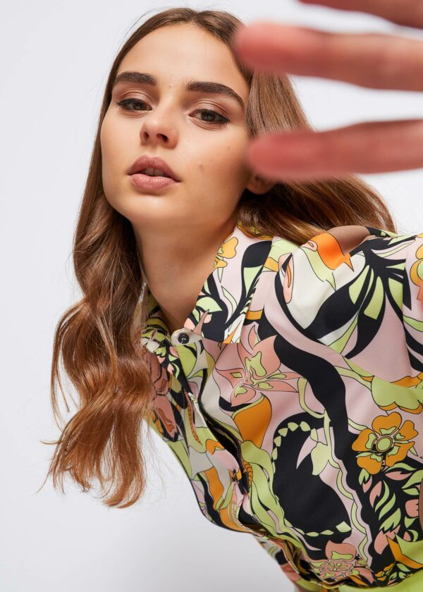 Camicia in georgette stampata Gaudì Fashion